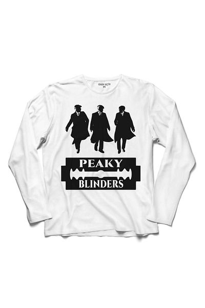 Kendim Seçtim Peaky Blinders Un pic de tricou cu mânecă lungă Tommy Shelby