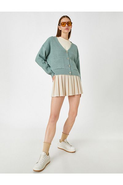 Koton Cardigan tricotat cu buzunare
