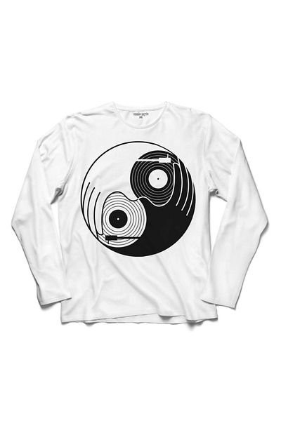 Kendim Seçtim Tricou cu mânecă lungă Yıng Yang Music Note CD Disk