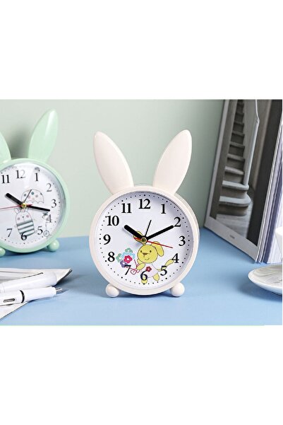 hediyeconcepti Karikatür Tavşan Çalar Saat Yatak Odası Başucu Dekorasyon