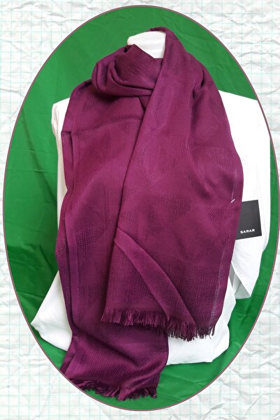 Sarar Spring Leaf Patterned Mesh Cotton Shawl