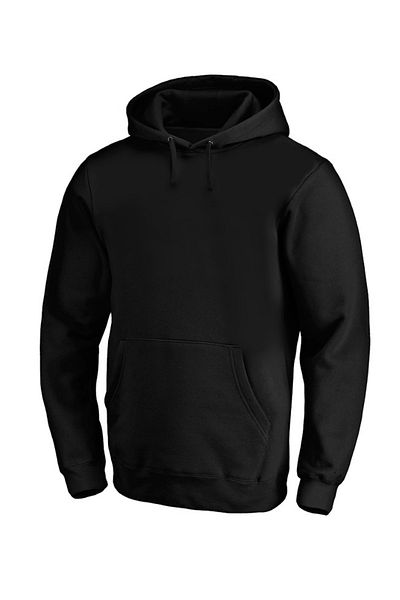 Efendioğlu Design Hanorac cu glugă din bumbac, gros, cald, simplu, negru