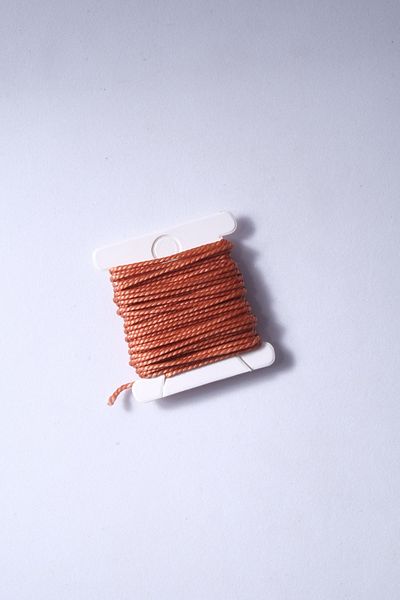 Eskişehir hobi sanat Κορδόνι ροζάριο 1mm 2,5 μέτρων ανοιχτό καφέ