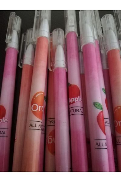 Bluoksweet 3 Pieces Written Erasable Feature Gel 0.5mm Tip School Student Motif Blue Color Writing Pen