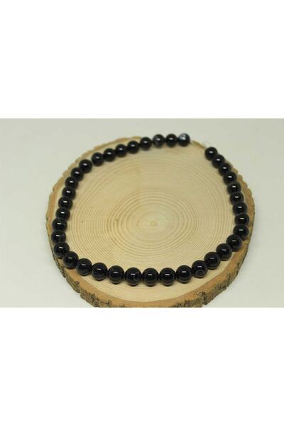 Yasamtohumu 10mm polu-niz narukvice od ahat kamenja - dužina 18cm (23575)