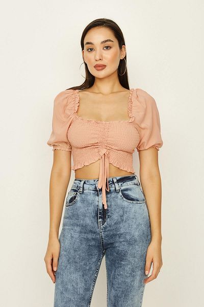Select Moda Γυναικεία μπλούζα με μπαλόνι με μανίκια Yavruağzı Gipeli
