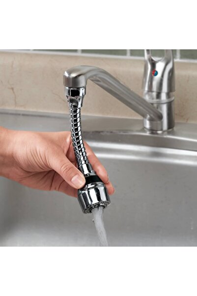 Genel Markalar Turbo Flex 2 Aşamalı Plastik Esnek Musluk Başlığı Pratik Tak K...