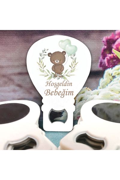 Ege ajans 10 Teddy Bear Balloon Opener Magnet
