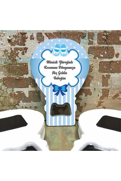 Ege ajans 10 Baby Boy Balloon Opener Magnets