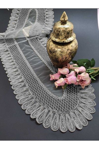 Çt Çeyizci Tekstil مفرش مخملي مفصل، مفرش فردي جيزيلك (120x30 سم)