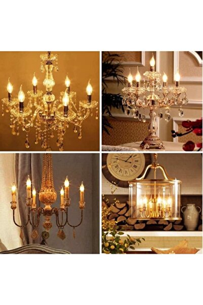 Cata 5'li 4w Flamanlı Şeffaf Led Buji Ampul Ct-4066 Günışığı