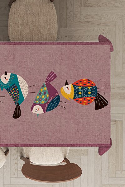 Viva Home Față de masă din catifea din pene thailandeze premium, rezistentă l...