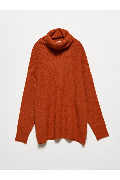 Dilvin 2268 Φαρδύ πουλόβερ-υ.πορτοκαλί