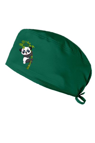 bonecim Cute Panda Doctor Nurse Hospital Cook Medical Surgical Bonnet