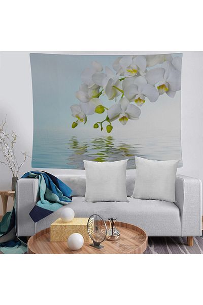 BAMBAŞKA MODA Orhidee, lavabilă, rezistentă la pete, draperie decorativă de perete Bmdö-2093