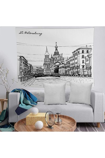 BAMBAŞKA MODA Petersburg, lavabil, rezistent la pete, husă decorativă de perete Bmdö-2100