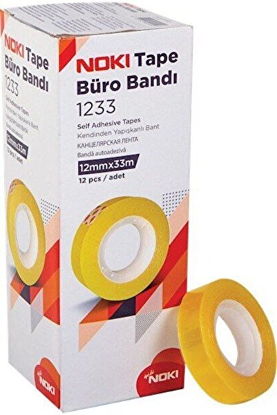 Noki Bandă de birou 12 mm X 33 mm Pachet de 12