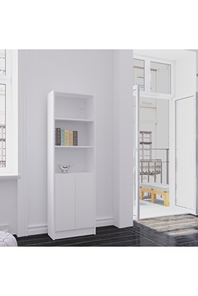 YETİ MOBİLYA Çok Amaçlı 2 Kapaklı Mutfak Banyo Dolabı Cad56 Beyaz