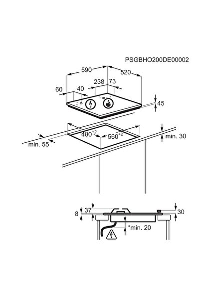 Electrolux Kgg64362w Beyaz Cam Yüzeyli Ankastre Gazlı Ocak