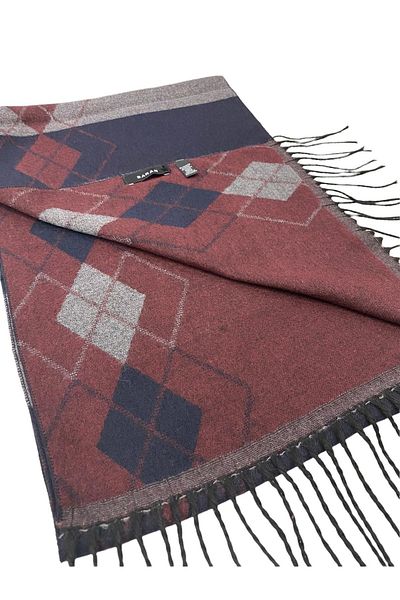 Sarar Model diamantat Albastru Marin Roșu Claret Dublu Fețe Kaşkol M-27