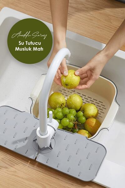 Anadolu Saray Çarşısı Su Tutucu Musluk Mat Lavabo Için Silikon Esnek Mat Musl...