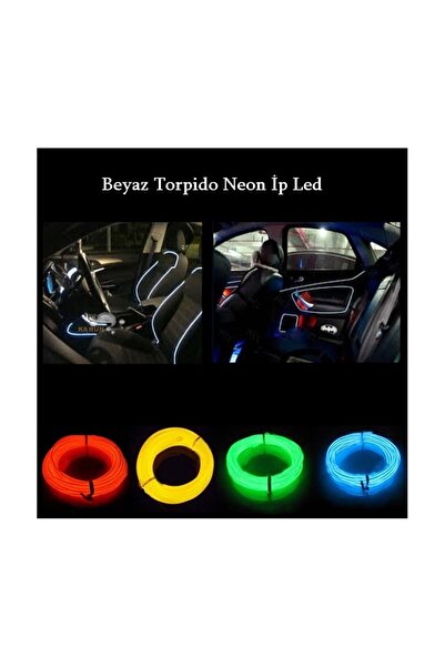 Genel Markalar Araç Içi Torpido Ledi Beyaz 2 Metre - Ip Neon Beyaz