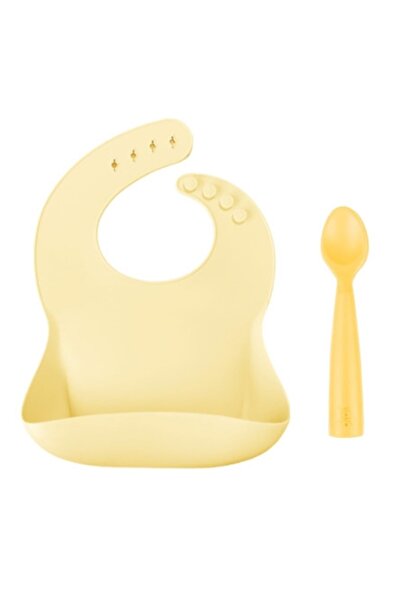 OiOi Basics 2 Li Beslenme Seti (silikon Önlük+silikon Kaşık)