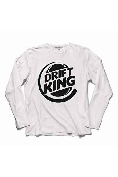 Kendim Seçtim Drift King Burger Drift King Roll Auto Racing Majica dugih rukava