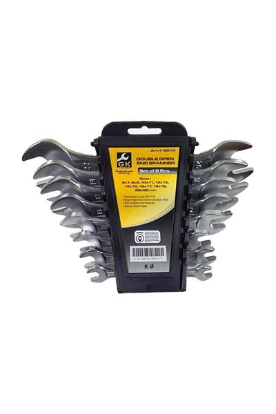 DAFS 8 Pieces Open Mouth Key Set 8 Pieces Two Mouth Straight 6-22 Key Set 1stQuality