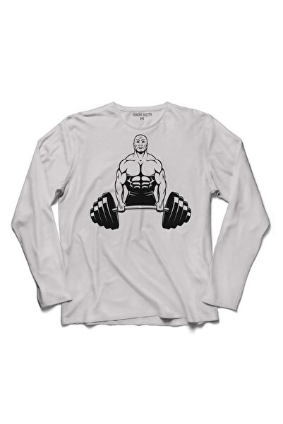 Kendim Seçtim Gym Fıtness Halter Sporcu Vücut Bodybuldıng Uzun Kollu Tişört