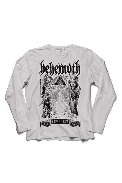 Kendim Seçtim تي شيرت بيهيموث الشيطاني بن سحر ميتاليكا بأكمام طويلة