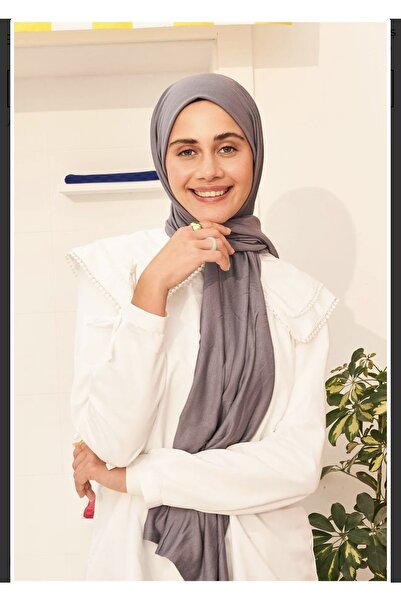 Modakaşmir Пеньон Шаль Темно-сірий колір