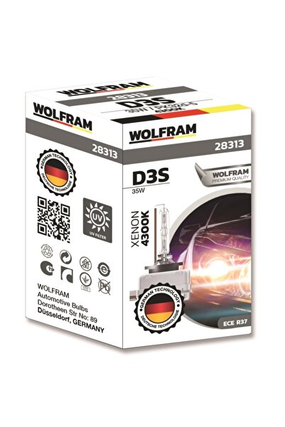 WOLFRAM D3s 4300k Xenon Ampul 35w Made In Germany (1 Adet)