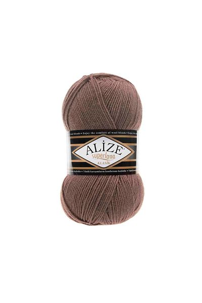 Alize Superlana Classic Χειροποίητο Πλεκτό Σχοινί 100 Gr 584 Γαλακτόκαφε