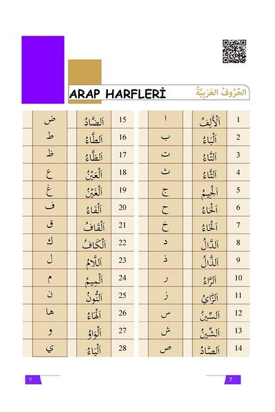 Mektep Yayınları 5.Classroom Smart Arabic Writing Notebook / Kadir Güneş / Mektep Publications /9786055067670