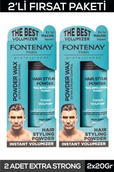 Fontenay Saç Şekillendirici Pudra Toz Wax Mat Effect 20gr X2