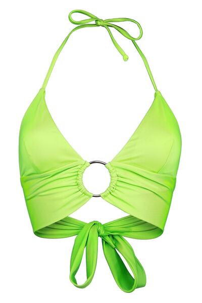 Transacoustic Salopetă verde cu cusături, inele extra moi, bustieră elegantă