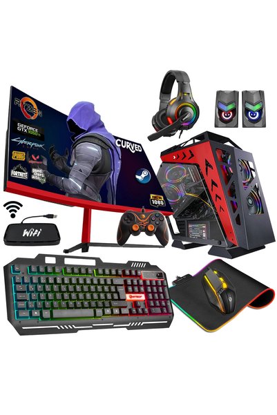 Zeiron Robo X20 Ryzen 5 3600 16gb 256gb M.2 Ssd+1tb Gtx1050ti 24" 144hz Oyunc...