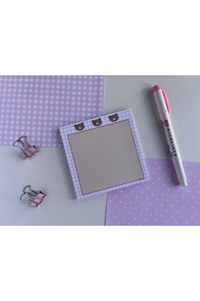 Efsu 10x10 Cm Basic Ayıcık Notluk/notepad/defter