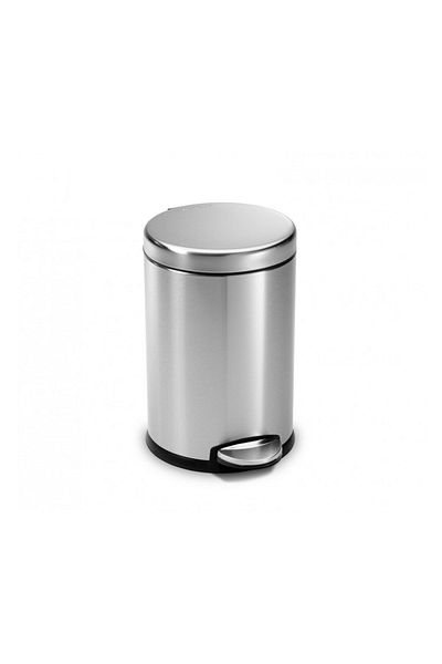 Simplehuman 4.5L Stainless Steel Round Small Trash Can - Glossy