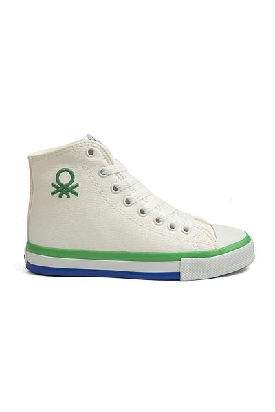Benetton ® |   Bn-30726 - 3374 Alb Verde - Pantofi sport de damă