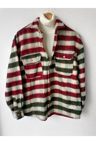 Rubras Men's Winter New Season Oversize Lumberjack Shirt