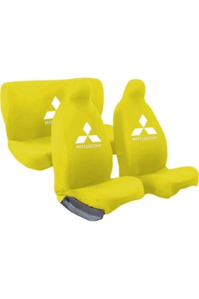 Mitsubishi Mitsubıshı Carisma Uyumlu Sarı Araç Koltuk Servis Kılıfı Ön Ve Ark...