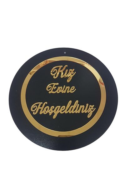 Evsay Welcome to Your Girl Home Door Ornament Door Accessory 24 Cm Diameter