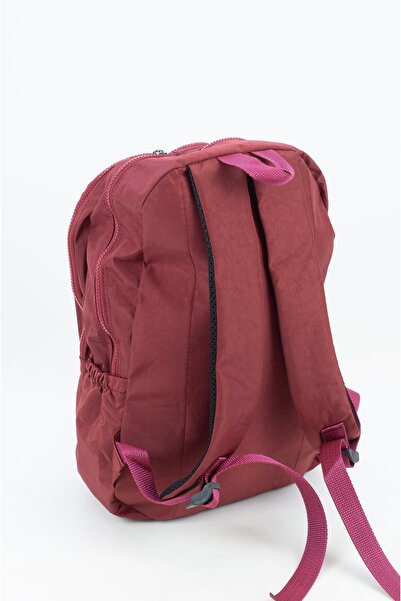İMAKS Водостійка тканина Krinkıl / Klinkır з багатомісним спинкою та шкільною сумкою бордового кольору 8812
