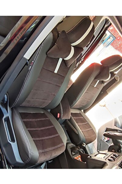 AKINCI Volkswogen Caddy متوافق مع 2015 2020 سروال أسود من الجلد الأسود مزيج م...