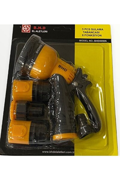 yapıtaşı Bhd 8 Fonksiyonlu Otomatik Bahçe Sulama Tabancası Seti Fiskiye-5li Set