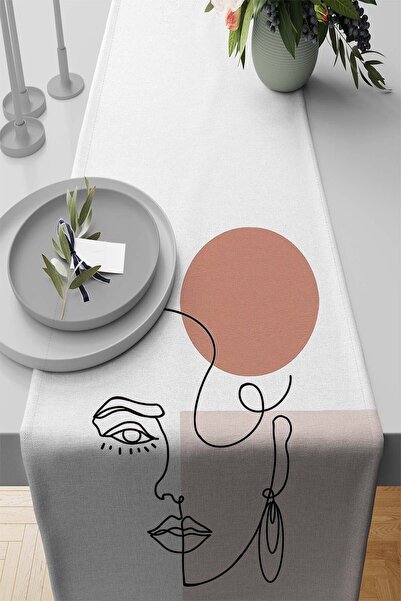 RugViva Față de masă din țesătură premium din pene thailandeze, rezistentă la pete, 40x140cm Rnr154