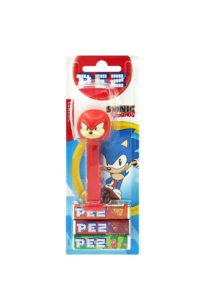 Unibon Pez Toy Fruit Flavored Candy 3 X 8.5 Grams Sonic Series Knucles Figure