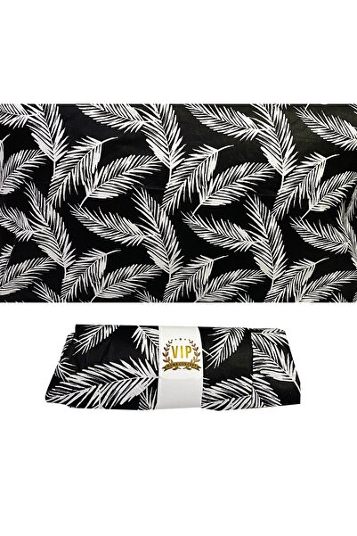 Vip Home Concept Cearșaf de pat elastic pentru o persoană Ranforce Vip - 100x200 cm pene negre